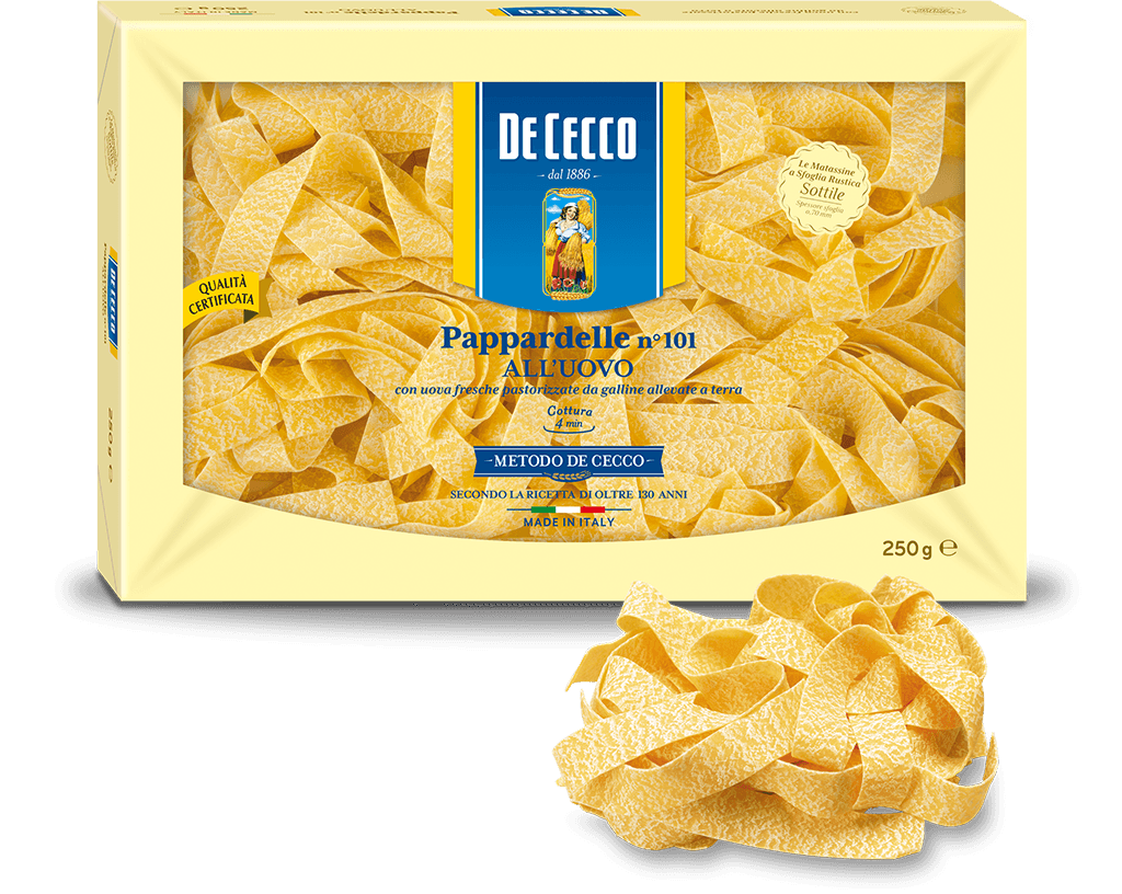 De Cecco Egg Pasta Pappardelle Nest