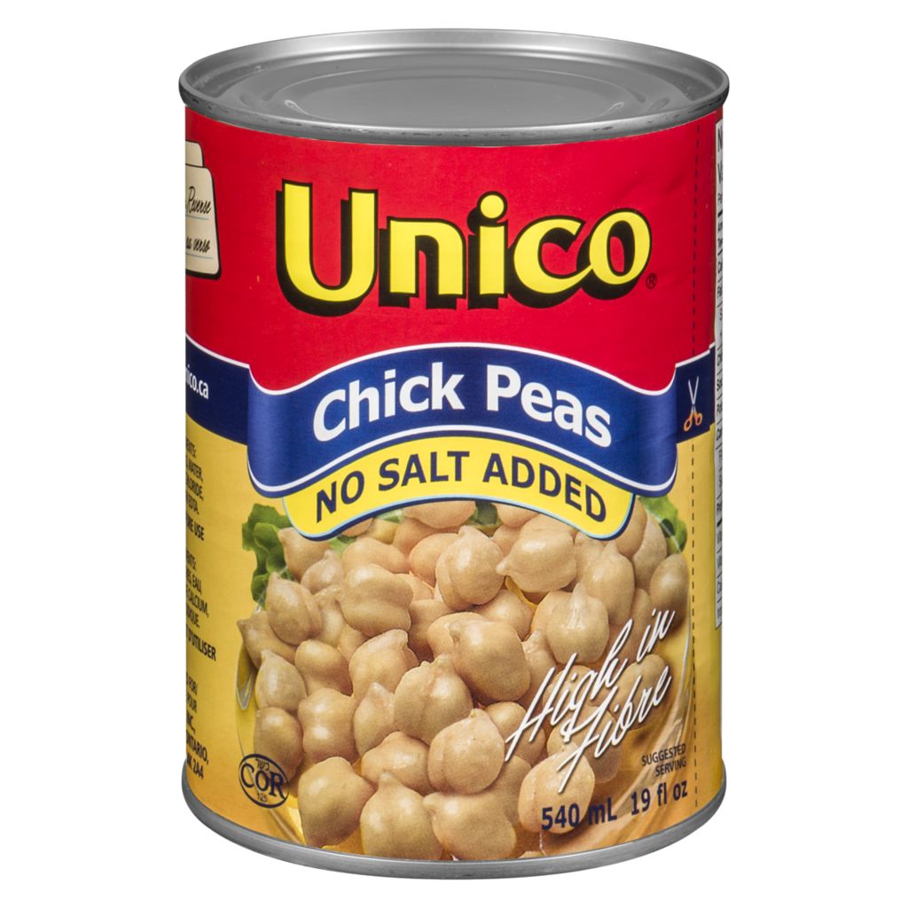 Unico Canned Beans No Salt Chick Peas