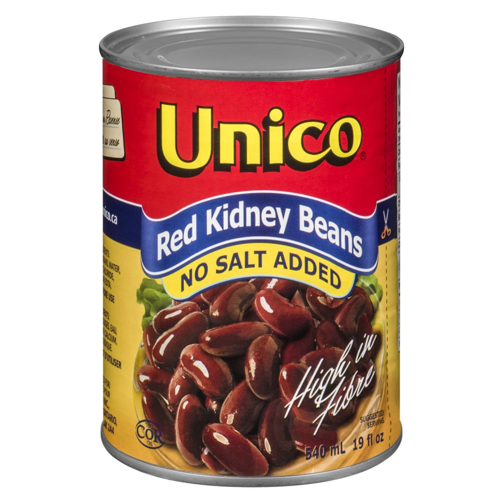 Unico Canned Beans No Salt Red Kidney