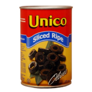 Unico Canned Olives Sliced Ripe Black