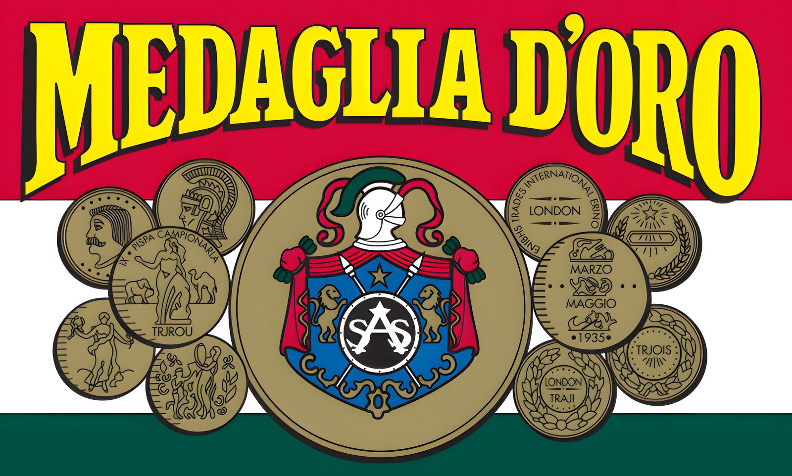Medaglia d'Oro coffee artwork